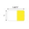 Nevs Standard - Flag - Clear w/Yellow - 1" x 1 11/16" NEV76805 - alternate 2